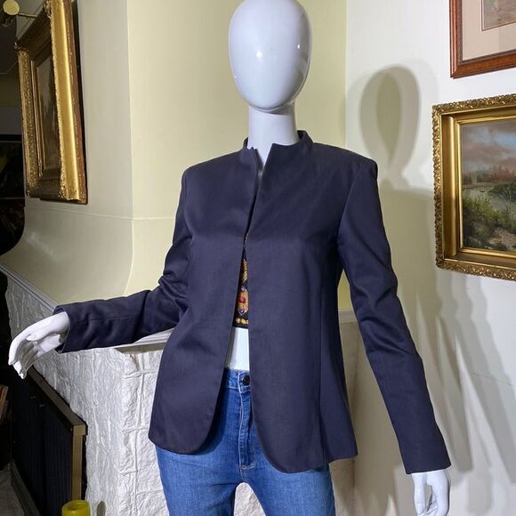 Emmanuel Ungaro Fitted Minimalist Grey Jacket - Picture 1 of 11